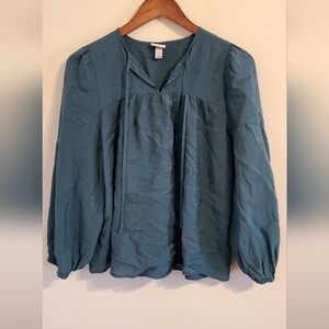 a new day Teal Blouse
